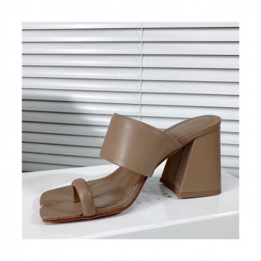 Maison Margiela 2021 Women's Leather High Heel Sandal,MMS0082 - 메종 마르지엘라 2021 여성용 레더 하이힐 샌들,Size(225