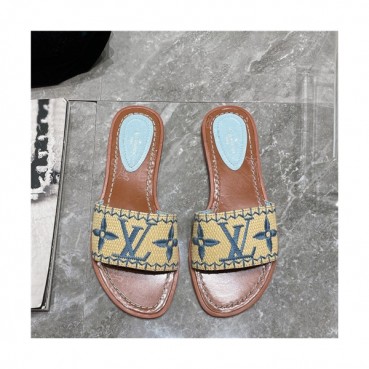 Louis Vuitton 2021 Women's Embroidery Slipper,LOUS2080 - 루이비통 2021 여성용 임브로이더리 슬리퍼,Size(225