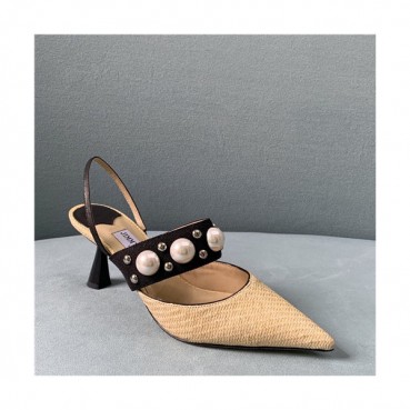 Jimmy Choo 2021 Women's Leather High Heel Sandal,JIMS0108 - 지미츄 2021 여성용 레더 하이힐 샌들,Size(225