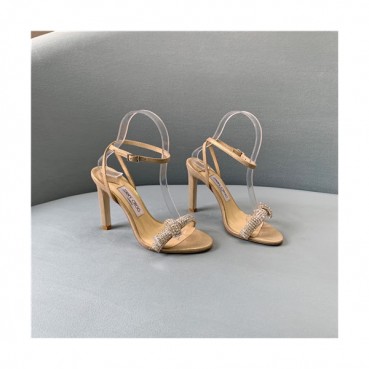Jimmy Choo 2021 Women's Leather High Heel Sandal,JIMS0103 - 지미츄 2021 여성용 레더 하이힐 샌들,Size(225