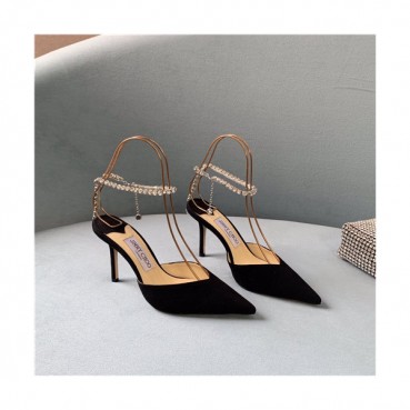 Jimmy Choo 2021 Women's Leather High Heel Sandal,JIMS0101 - 지미츄 2021 여성용 레더 하이힐 샌들,Size(225