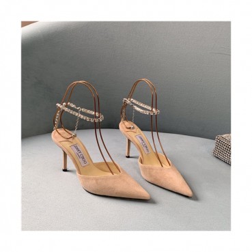 Jimmy Choo 2021 Women's Leather High Heel Sandal,JIMS0100 - 지미츄 2021 여성용 레더 하이힐 샌들,Size(225
