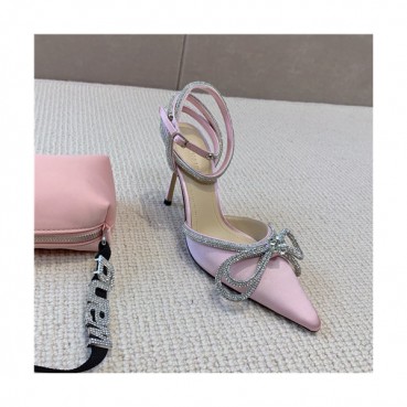 Mach & Mach 2021 Women's Leather/Silk High Heel Sandal,MNMS0013 - 마하앤마하 2021 여성용 레더/실크 하이힐 샌들,Size(225