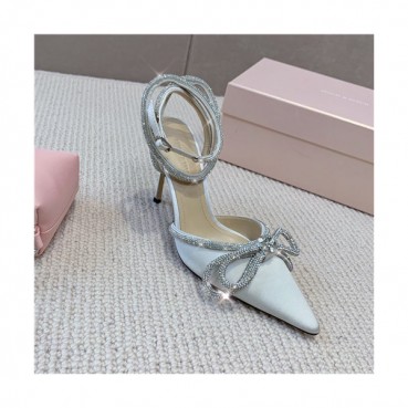 Mach & Mach 2021 Women's Leather/Silk High Heel Sandal,MNMS0008 - 마하앤마하 2021 여성용 레더/실크 하이힐 샌들,Size(225