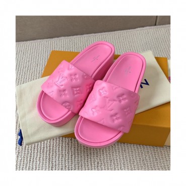Louis Vuitton 2021 Women's Leather Slipper,LOUS2076 - 루이비통 2021 여성용 레더 슬리퍼,Size(225