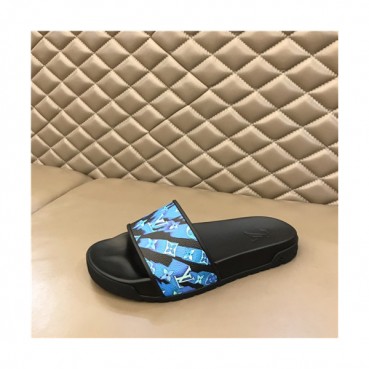 Louis Vuitton 2021 Men's Leather Slipper,LOUS2066 - 루이비통 2021 남성용 레더 슬리퍼,Size(240