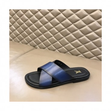 Louis Vuitton 2021 Men's Leather Slipper,LOUS2048 - 루이비통 2021 남성용 레더 슬리퍼,Size(240