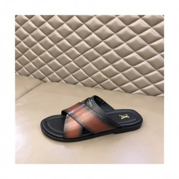 Louis Vuitton 2021 Men's Leather Slipper,LOUS2041 - 루이비통 2021 남성용 레더 슬리퍼,Size(240