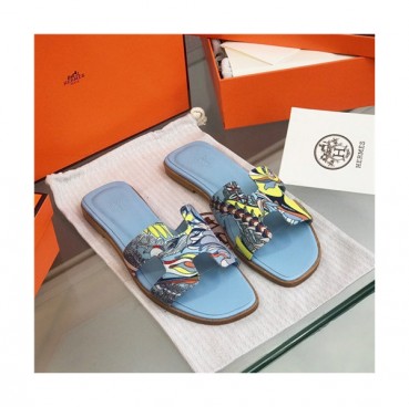 Hermes 2021 Women's Leather Slipper,HERS0462 - 에르메스 2021 여성용 레더 슬리퍼,Size(225
