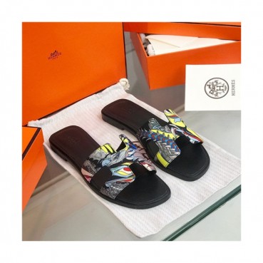 Hermes 2021 Women's Leather Slipper,HERS0461 - 에르메스 2021 여성용 레더 슬리퍼,Size(225