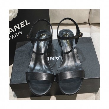 [매장판]Chanel 2021 Women's Leather Sandal,CHAS0625 - 샤넬 2021 여성용 레더 샌들,Size(225