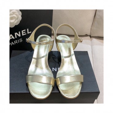 [매장판]Chanel 2021 Women's Leather Sandal,CHAS0624 - 샤넬 2021 여성용 레더 샌들,Size(225