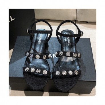 [매장판]Chanel 2021 Women's Leather Sandal,CHAS0620 - 샤넬 2021 여성용 레더 샌들,Size(225