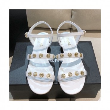 [매장판]Chanel 2021 Women's Leather Sandal,CHAS0617 - 샤넬 2021 여성용 레더 샌들,Size(225