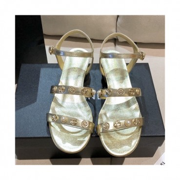 [매장판]Chanel 2021 Women's Leather Sandal,CHAS0616 - 샤넬 2021 여성용 레더 샌들,Size(225