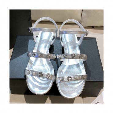 [매장판]Chanel 2021 Women's Leather Sandal,CHAS0614 - 샤넬 2021 여성용 레더 샌들,Size(225