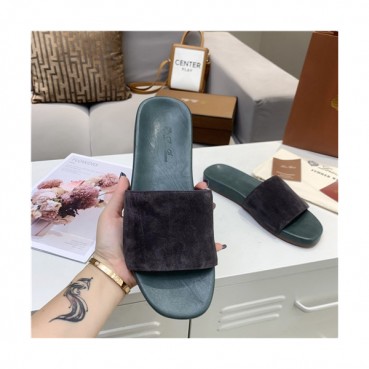 Loro Piana 2021 Men's Leather Slipper,LOROS0070 - 로로피아나 2021 남성용 레더 슬리퍼,Size(240