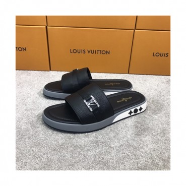 Louis Vuitton 2021 Men's Leather Slipper,LOUS2037 - 루이비통 2021 남성용 레더 슬리퍼,Size(240