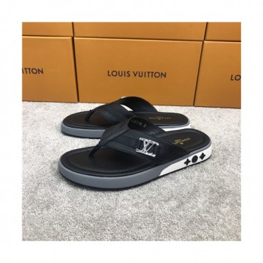 Louis Vuitton 2021 Men's Leather Slipper,LOUS2035 - 루이비통 2021 남성용 레더 슬리퍼,Size(240