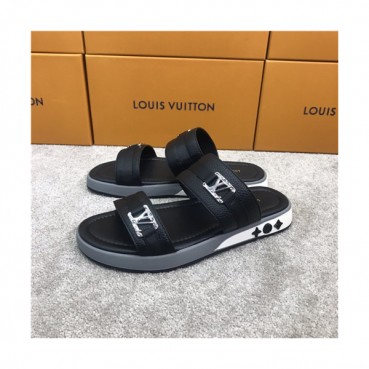 Louis Vuitton 2021 Men's Leather Slipper,LOUS2034 - 루이비통 2021 남성용 레더 슬리퍼,Size(240