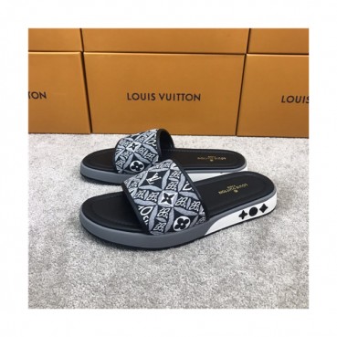 Louis Vuitton 2021 Men's Leather Slipper,LOUS2033 - 루이비통 2021 남성용 레더 슬리퍼,Size(240