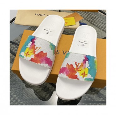 Louis Vuitton 2021 Men's Leatehr Slipper,LOUS2009 - 루이비통 2021 남성용 레더 슬리퍼,Size(240