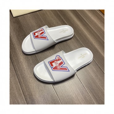 Louis Vuitton 2021 Men's Leather Slipper,LOUS2000 - 루이비통 2021 남성용 레더 슬리퍼,Size(240