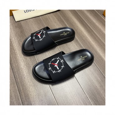 Louis Vuitton 2021 Men's Leather Slipper,LOUS1999 - 루이비통 2021 남성용 레더 슬리퍼,Size(240