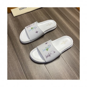 Louis Vuitton 2021 Men's Leather Slipper,LOUS1994 - 루이비통 2021 남성용 레더 슬리퍼,Size(240