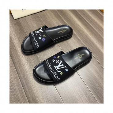 Louis Vuitton 2021 Men's Leather Slipper,LOUS1993 - 루이비통 2021 남성용 레더 슬리퍼,Size(240