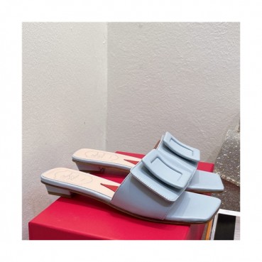 Roger Vivier 2021 Women's Leather Slipper,RVS0180 - 로저비비에 2021 여성용 레더 슬리퍼,Size(225