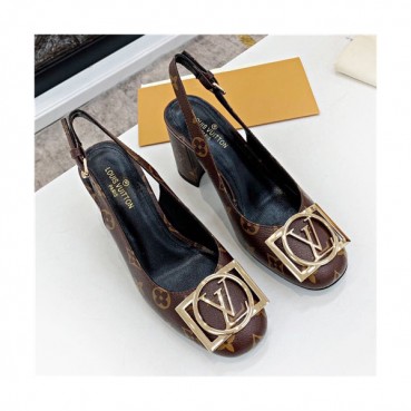 Louis Vuitton 2021 Women's Leather High Heel Sandal,LOUS1982 - 루이비통 2021 여성용 레더 하이힐 샌들Size(225