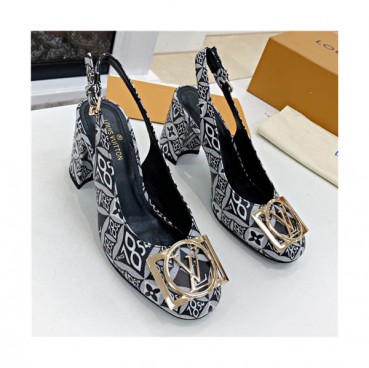 Louis Vuitton 2021 Women's Leather High Heel Sandal,LOUS1981 - 루이비통 2021 여성용 레더 하이힐 샌들Size(225