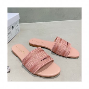 [세련되고 이뻐]Dior 2021 Women's Embroidery Slipper,DIOS0364 - 디올 2021 여성용 임브로이더리 슬리퍼,Size(225