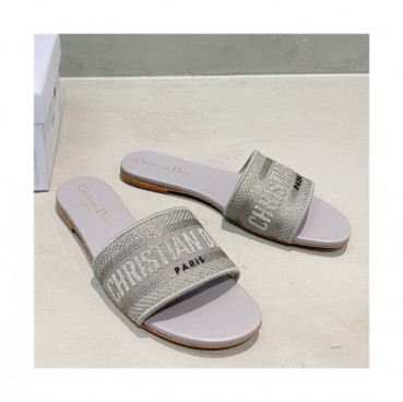 [세련되고 이뻐]Dior 2021 Women's Embroidery Slipper,DIOS0361 - 디올 2021 여성용 임브로이더리 슬리퍼,Size(225