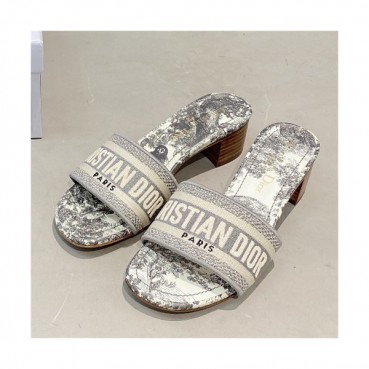 [세련되고 이뻐]Dior 2021 Women's Embroidery Slipper,DIOS0358 - 디올 2021 여성용 임브로이더리 슬리퍼,Size(225