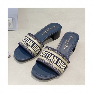 [세련되고 이뻐]Dior 2021 Women's Embroidery Slipper,DIOS0357 - 디올 2021 여성용 임브로이더리 슬리퍼,Size(225