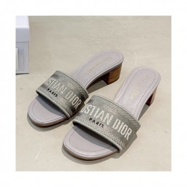 [세련되고 이뻐]Dior 2021 Women's Embroidery Slipper,DIOS0356 - 디올 2021 여성용 임브로이더리 슬리퍼,Size(225