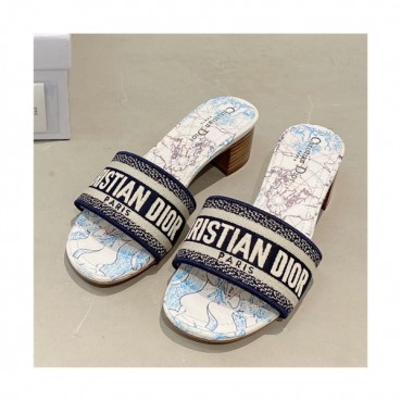 [세련되고 이뻐]Dior 2021 Women's Embroidery Slipper,DIOS0354 - 디올 2021 여성용 임브로이더리 슬리퍼,Size(225