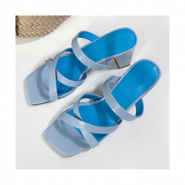 By Far 2021 Women's Leather High Heel Sandal,BYFS0028 - 바이파 2021 여성용 레더 하이힐 샌들,Size(225