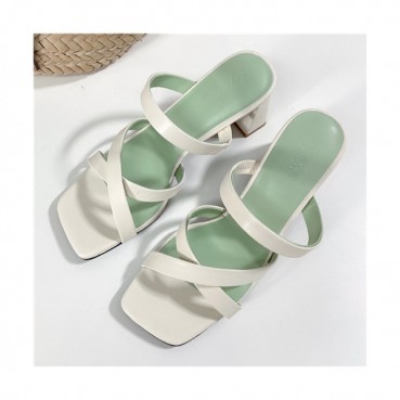 By Far 2021 Women's Leather High Heel Sandal,BYFS0024 - 바이파 2021 여성용 레더 하이힐 샌들,Size(225