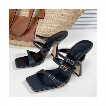 [올여름 잇템]By Far 2021 Women's Leather High Heel Sandal,BYFS0018 - 바이파 2021 여성용 레더 하이힐 샌들,Size(225