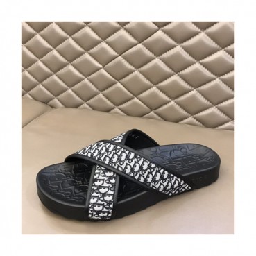Dior 2021 Men's Leather Slipper - 디올 2021 남성용 레더 슬리퍼,Size(240