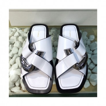 Proenza Schouler 2021 Women's Leather Slipper - 프로엔자 스쿨러 2021 여성용 레더 슬리퍼,Size(225