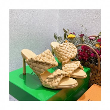 Bottega Veneta 2021 Women's Leather High Heel Slipper - 보테가베네타 2021 여성용 레더 하이힐 슬리퍼,Size(225