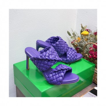Bottega Veneta 2021 Women's Leather High Heel Slipper - 보테가베네타 2021 여성용 레더 하이힐 슬리퍼,Size(225