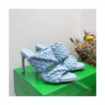 Bottega Veneta 2021 Women's Leather High Heel Slipper - 보테가베네타 2021 여성용 레더 하이힐 슬리퍼,Size(225