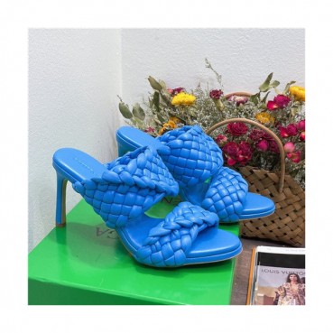 Bottega Veneta 2021 Women's Leather High Heel Slipper - 보테가베네타 2021 여성용 레더 하이힐 슬리퍼,Size(225