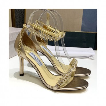 Jimmy Choo 2021 Women's Leather High Heel Sandal - 지미츄 2021 여성용 레더 하이힐 샌들,Size(225