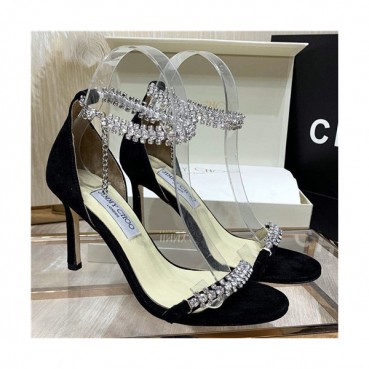 Jimmy Choo 2021 Women's Leather High Heel Sandal - 지미츄 2021 여성용 레더 하이힐 샌들,Size(225